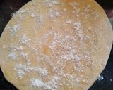 A picture of step 2 of Chini(sugar) Paratha.