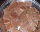 A picture of step 6 of Singhare ka halwa.