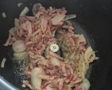 Une image de l'étape 1 de Tortellinis crémeux aux lardons et champignons au Cookeo infinity 😃.