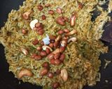 A picture of step 3 of Pudina (mint) Rice (tiffin recipe).