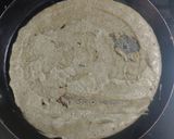 A picture of step 5 of Moong sprout dosa.