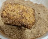 A picture of step 4 of Leche Frita.