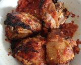 A picture of step 4 of Crispy onion chicken thighs.