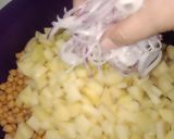 A picture of step 2 of Chana chat🍽😋.