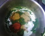 A picture of step 2 of Hara Bhara Kabaab.