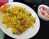 A picture of step 5 of Soya chunks veg pulav.