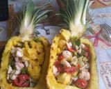 Foto del passaggio 3 della ricetta Insalata con gamberi nell'ananas