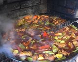 A picture of step 13 of Paella with Vegetables and Meat.