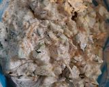 A picture of step 3 of Dill Pickle Pasta Salad.