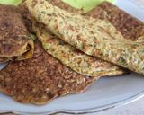 صورة لخطوة 4 من وصفة كريب مالح بالشوفان مع الخضار 😋