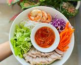 Hình bước làm 4 của món Bún Trộn Tôm & Thịt Nạc Eat Clean