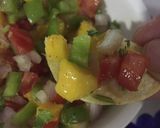 A picture of step 2 of Mango salsa.