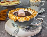 صورة لخطوة 9 من وصفة مشروب الهوت شوكليت بكريمة المارشميلو 🍫