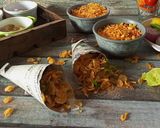 A picture of step 4 of Flattened corn bhel.