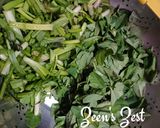 A picture of step 1 of Fenugreek Greens and Spring Onion Daal/Methi Hari Pyaaz Daal.