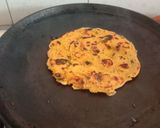 A picture of step 4 of Tasty healthy nutritious Sattu powder high protein Chilla.