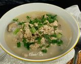 Hình bước làm 3 của món Cháo hạt sen nấm hương