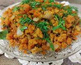 झणझणीत कोल्हापुरी गावरान झुणका (Kolhapuri Zunka Recipe In Marathi) रेसिपी स्टेप 4 फोटो 