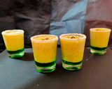 A picture of step 3 of Khus with Shrikhand shots.