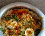 A picture of step 4 of Mutton biryani.
