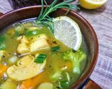 A picture of step 9 of Supreme chicken veg soup with classic potatoes puffs.