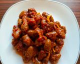 Foto langkah ke 4 dari resep Jantung Ayam Pedas Manis.