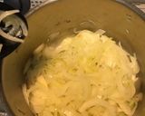 A picture of step 1 of Onion soup.