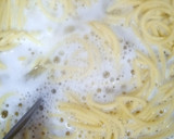 Foto del paso 7 de la receta: Spaghetti con espárragos trigueros y presa ibérica con pesto suave