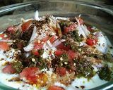 A picture of step 4 of Maash ki dal k dhai baray.