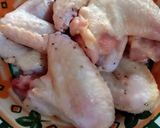 Foto del paso 1 de la receta: Alitas de pollo al horno. Guarnición: puré de camote con miel y nueces y chutney de pimiento rojo ❤️