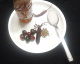 A picture of step 1 of Karonda chutney.