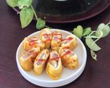 Foto langkah ke 3 dari resep Roti Tawar Gulung Sosis (kids Menu).