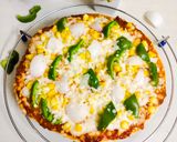कैप्सिकम कॉर्न पिज़्ज़ा (Capsicum corn pizza recipe in Hindi) रेसिपी चरण 5 फोटो
