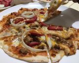 A picture of step 7 of Homemade Pizza from Leftovers.