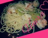 A picture of step 21 of Spaghetti with Shrimp and Scallops in Garlic Butter Sauce.