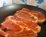 Foto del paso 1 de la receta: Churrasco a la Plancha con Ensalada y Puré de Polenta!