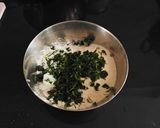 A picture of step 2 of Methi Leaves Layered Mathri.