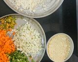 A picture of step 1 of Veg seekh kabab.