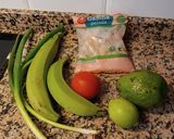 Foto del paso 1 de la receta: Patacones en Airfryer con gambas y aguacate