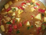 Bechamel based veggie chicken curry soup