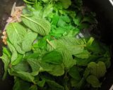 A picture of step 2 of Mint Chutney or Pudina Chutney.