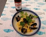 Foto del passaggio 5 della ricetta Linguine white alle cozze tarantine 😊