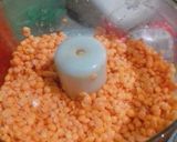 A picture of step 1 of Piyaju (Red Lentil & Onion fritters).