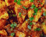 A picture of step 3 of Chilli paneer.