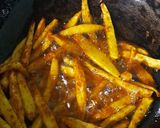 A picture of step 7 of Spicy Taro French Fries.