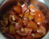 A picture of step 1 of Tomato ki sabji (zero oil).
