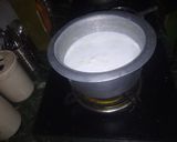 A picture of step 1 of Mishti Doi.