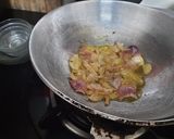 A picture of step 2 of Green moong dal.