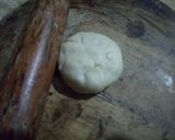 A picture of step 4 of Karaisutir kachuri and mishti cholar daal.