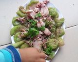 Hình bước làm 3 của món Mướp xào mực